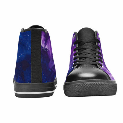 WOMEN'S Cosmic Tie Dye High Top Canvas Dreamcore Custom Shoes