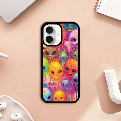 iPhone 17 Case — Aliens Tie Dyemelting Aliens Tie Dye, Custom Printed Phone Case