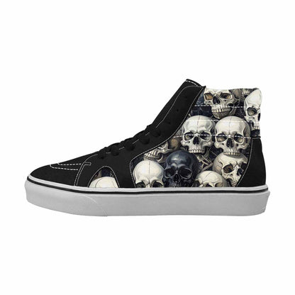 WOMEN'S Skulls - Classic High Top Canvas Neon Fantasy Shoes
