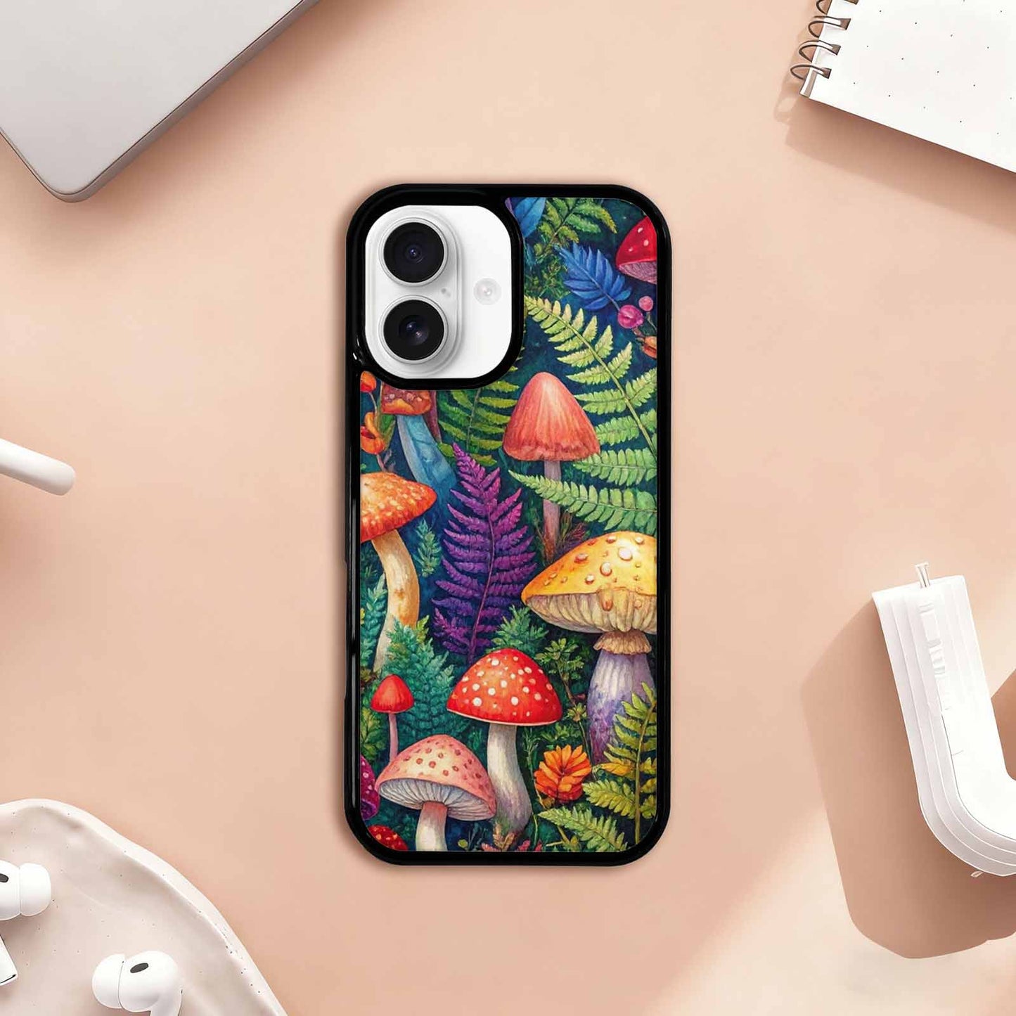 iPhone 17 Case — Mushrooms Botanicalmushrooms P Rk2 Floral, Custom Designed Case Cover