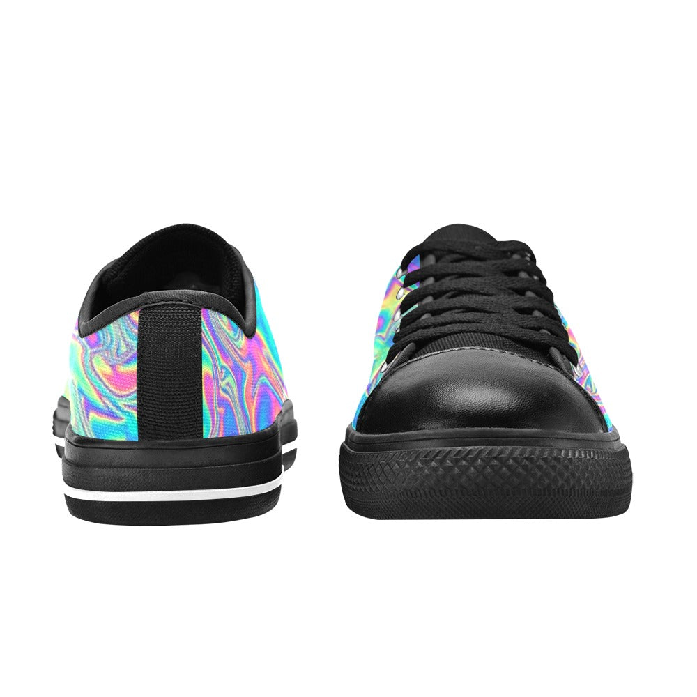 MEN'S Holographic Tribal Blaze 4 Low Top Canvas Dreamcore Shoes