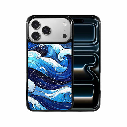 iPhone 17 Pro Max Case — Glossy Winter Wave Cartoon Cute, Custom Made Phone Cover