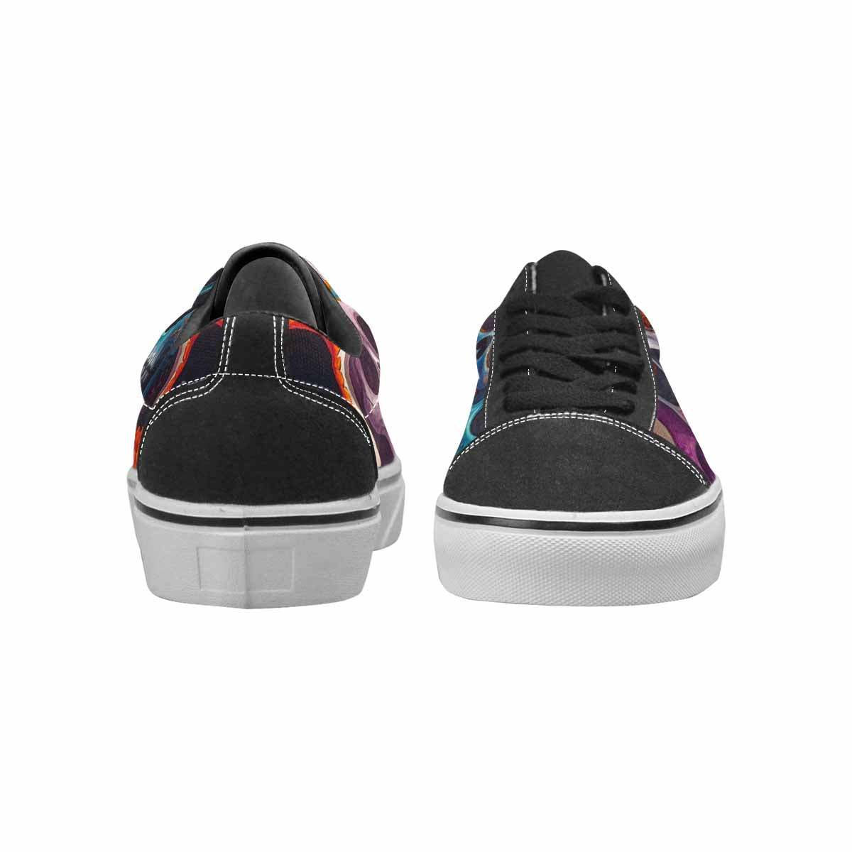 WOMEN'S Sugar Skulls Melting Sugar Lace-Up Canvas Aesthetic Custom Shoes