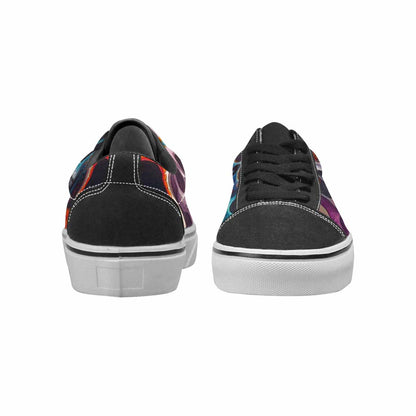 WOMEN'S Sugar Skulls Melting Sugar Lace-Up Canvas Aesthetic Custom Shoes
