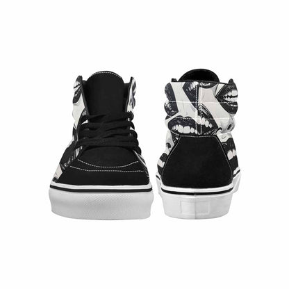 MEN'S Googly Cartoon Mouths High Top Canvas Y2K Custom Shoes