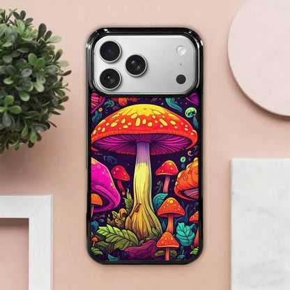 iPhone 17 Pro Max Case — Psychedelic Mushroom Cartoon Pattern Cartoon Cute, Customized Protective Case