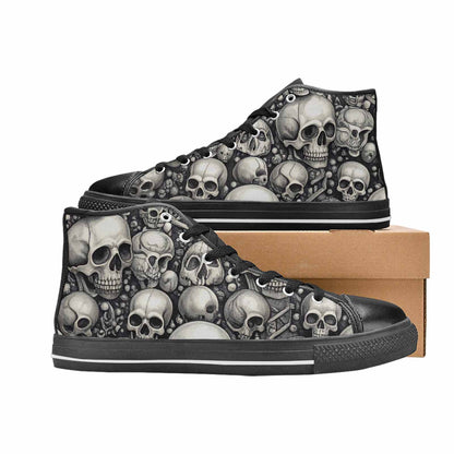 MEN'S Skulls - Classic High Top Canvas Aesthetic Custom Shoes