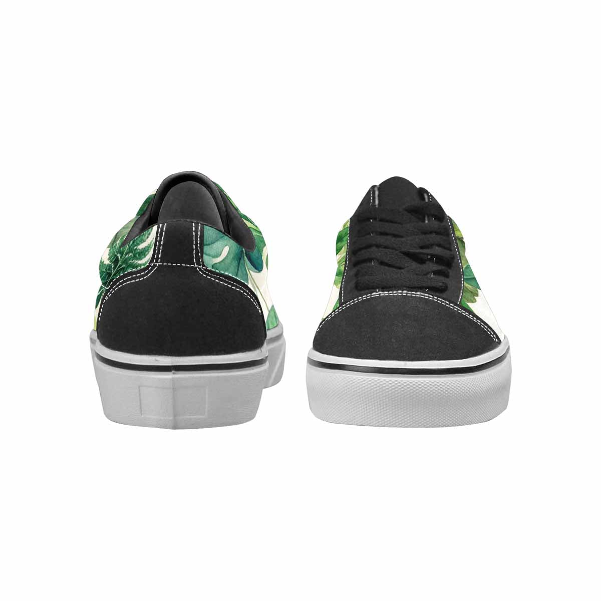 WOMEN'S Seven-Point Palmate Leaf Canvas Lace-Up Neon Fantasy Sneakers