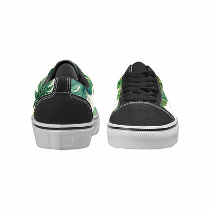 WOMEN'S Seven-Point Palmate Leaf Canvas Lace-Up Neon Fantasy Sneakers