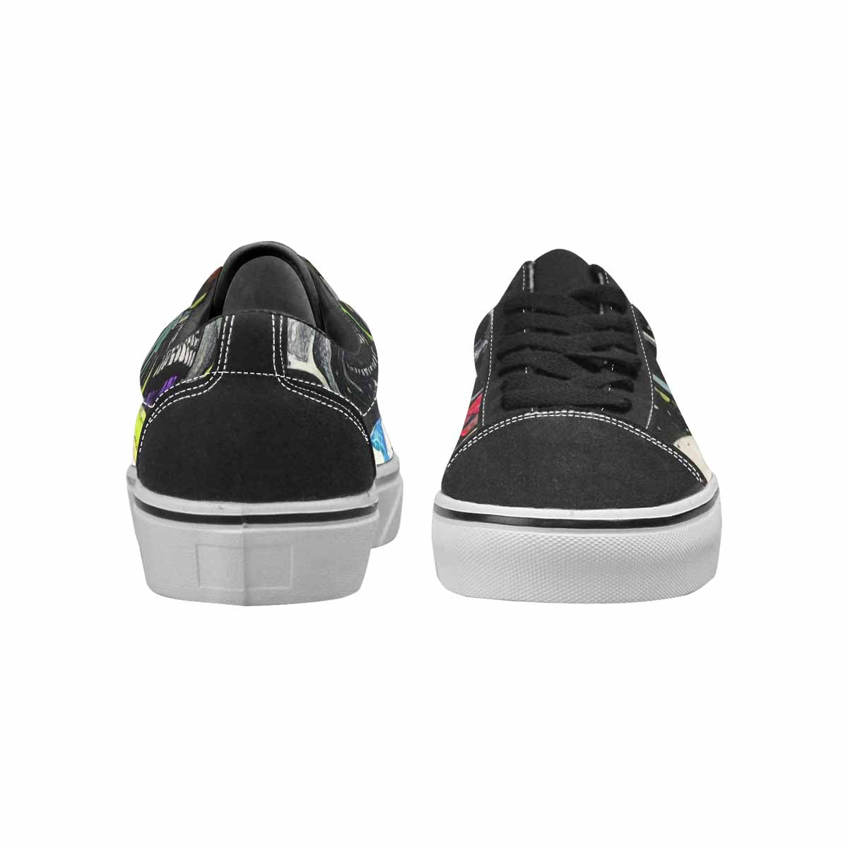 WOMEN'S Rainbow From Skull S Lace-Up Canvas Y2K Shoes