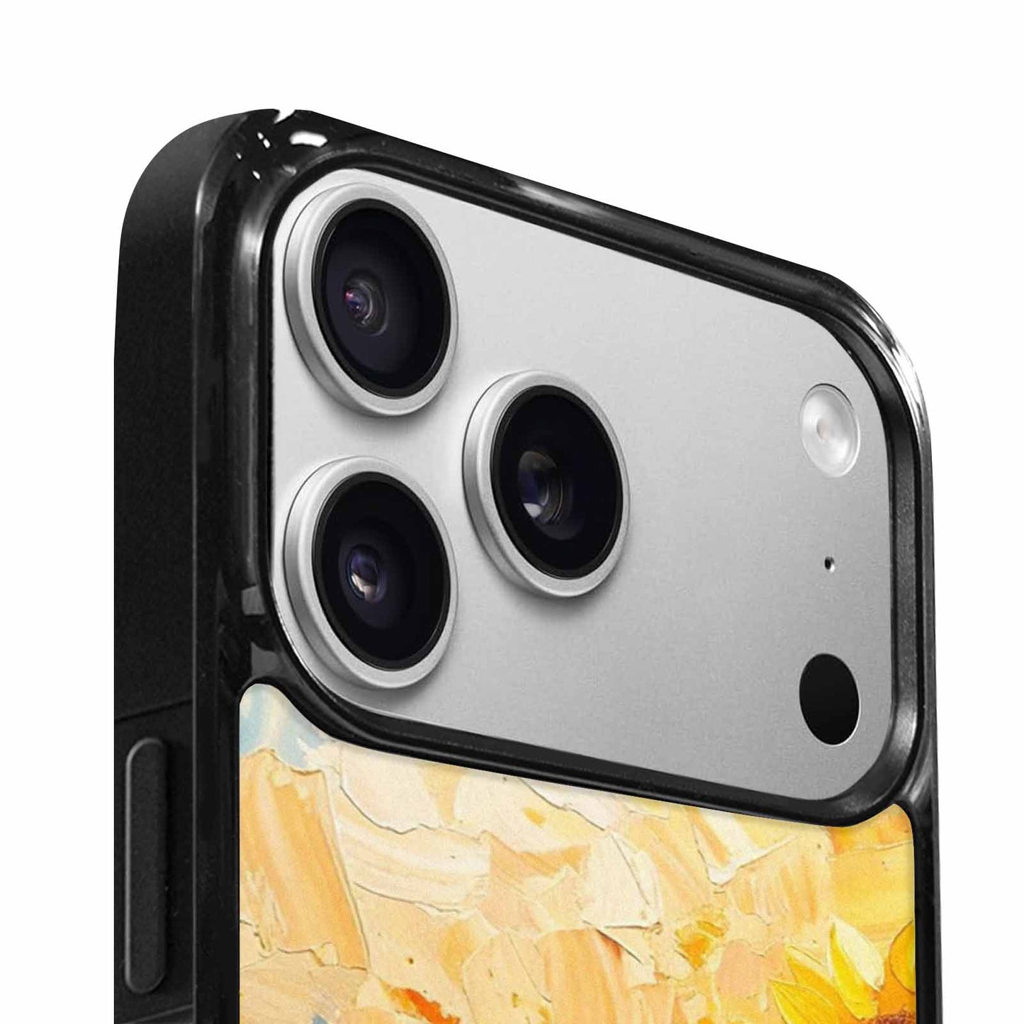 iPhone 17 Pro Max Case — Impressionist Sunflower Brushstroke Pattern Floral, Custom Art Phone Cover