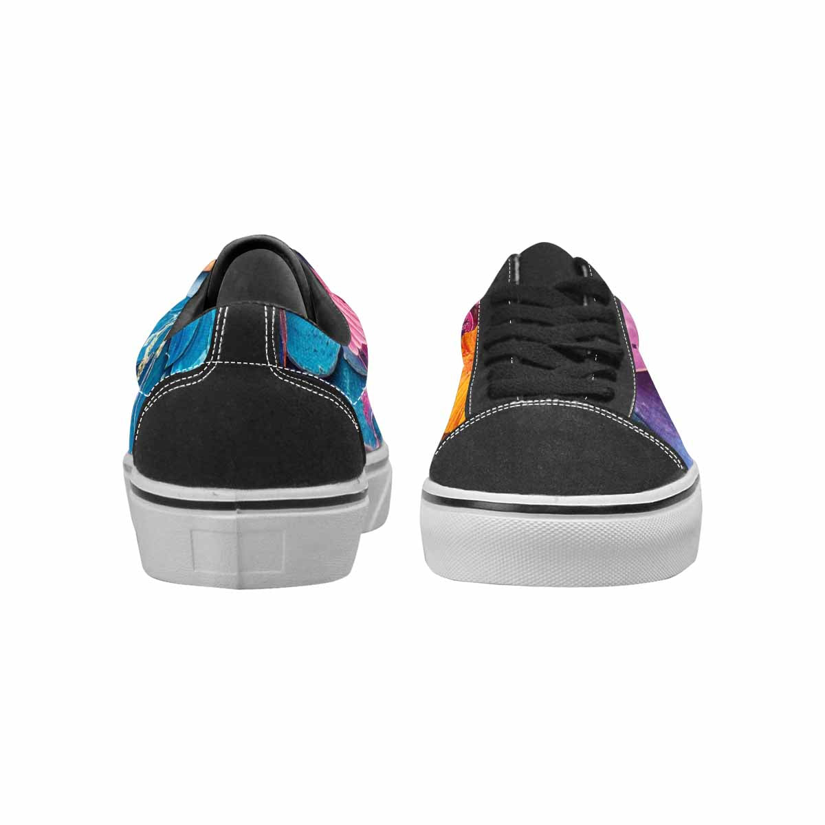 WOMEN'S Fish Scale Coral Canvas Lace-Up Dreamcore Custom Sneakers