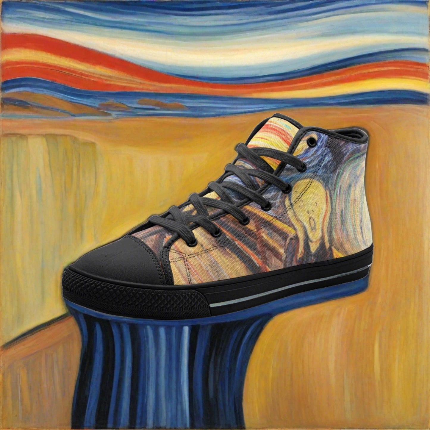 Celtic Pink Cream Vivid Bold Art - Freaky Shoes | Custom Art Sneakers