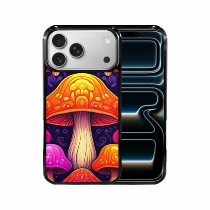 iPhone 17 Pro Max Case — Psychedelic Mushroom Cartoon Pattern Cartoon Cute, Custom Art Phone Cover