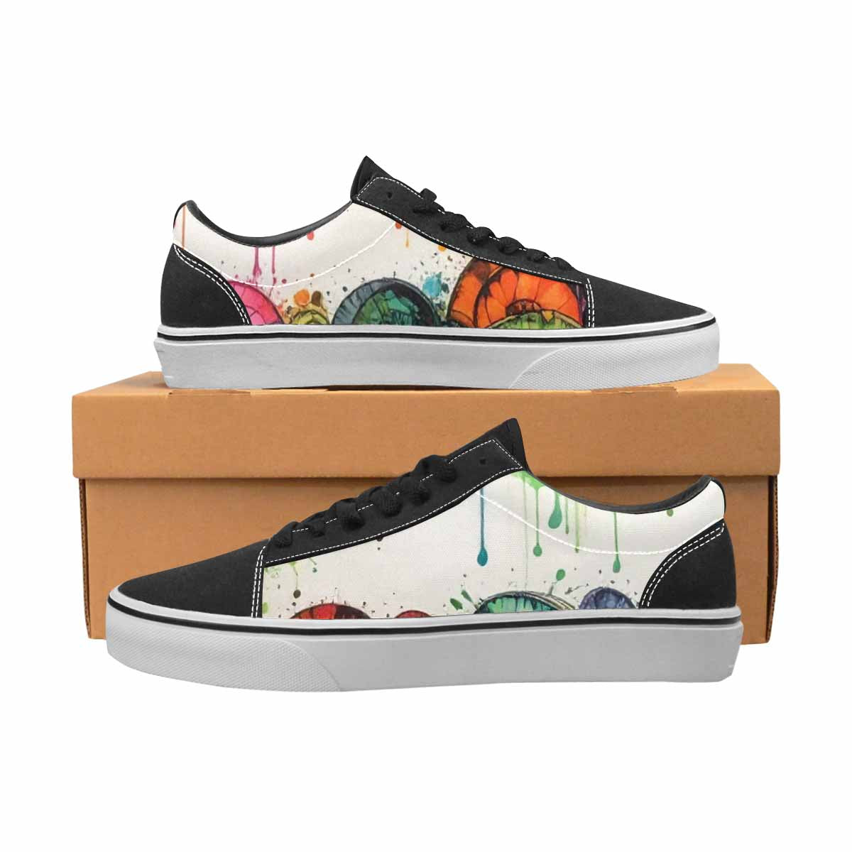 WOMEN'S Tie Lace-Up Canvas Grunge Custom Shoes