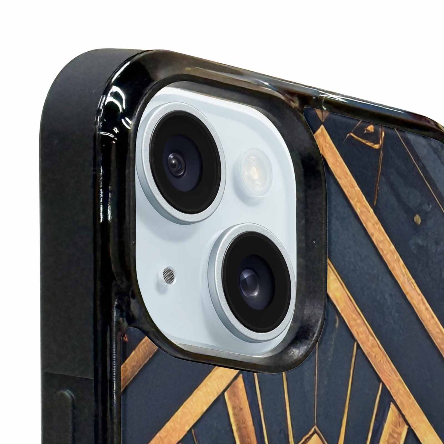 iPhone 15 Plus Case — Art Deco Illustration Pattern, Custom Art Phone Cover