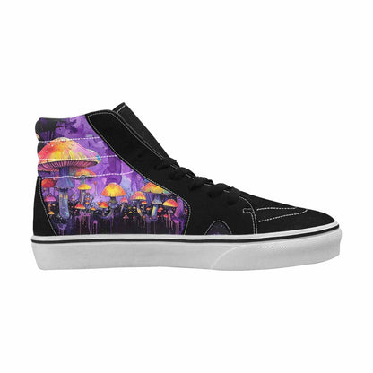 MEN'S Rainbow Drip Mushrooms High Top Canvas Aesthetic Shoes