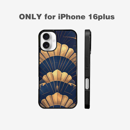 iPhone 16 Plus Case — Art Deco Illustration Pattern, Customized Protective Case