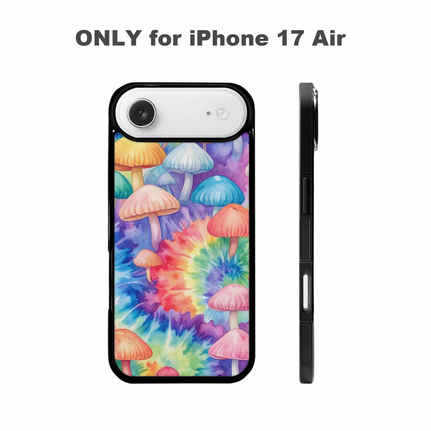 iPhone 17 Air Case — Mushrooms Tie Dyemushrooms Pat K7q Tie, Custom Printed Phone Case