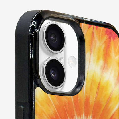 iPhone 16 Plus Case — Ombre Tie Dye Warm, Custom Art Phone Cover