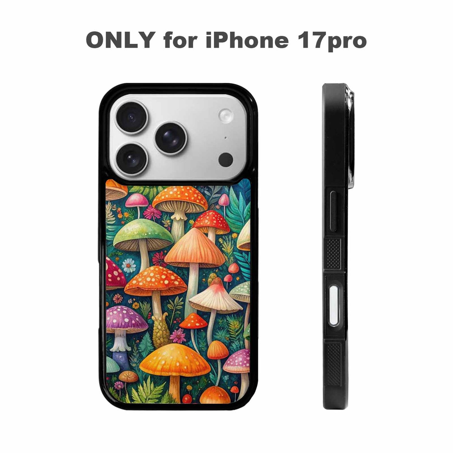 iPhone 17 Pro Case — Mushrooms Botanicalmushrooms P Hdb Floral, Unique Phone Case Design