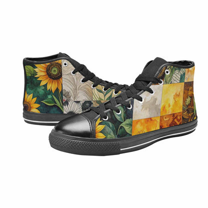 MEN'S Sunflower High Top Canvas Vivid Custom Shoes