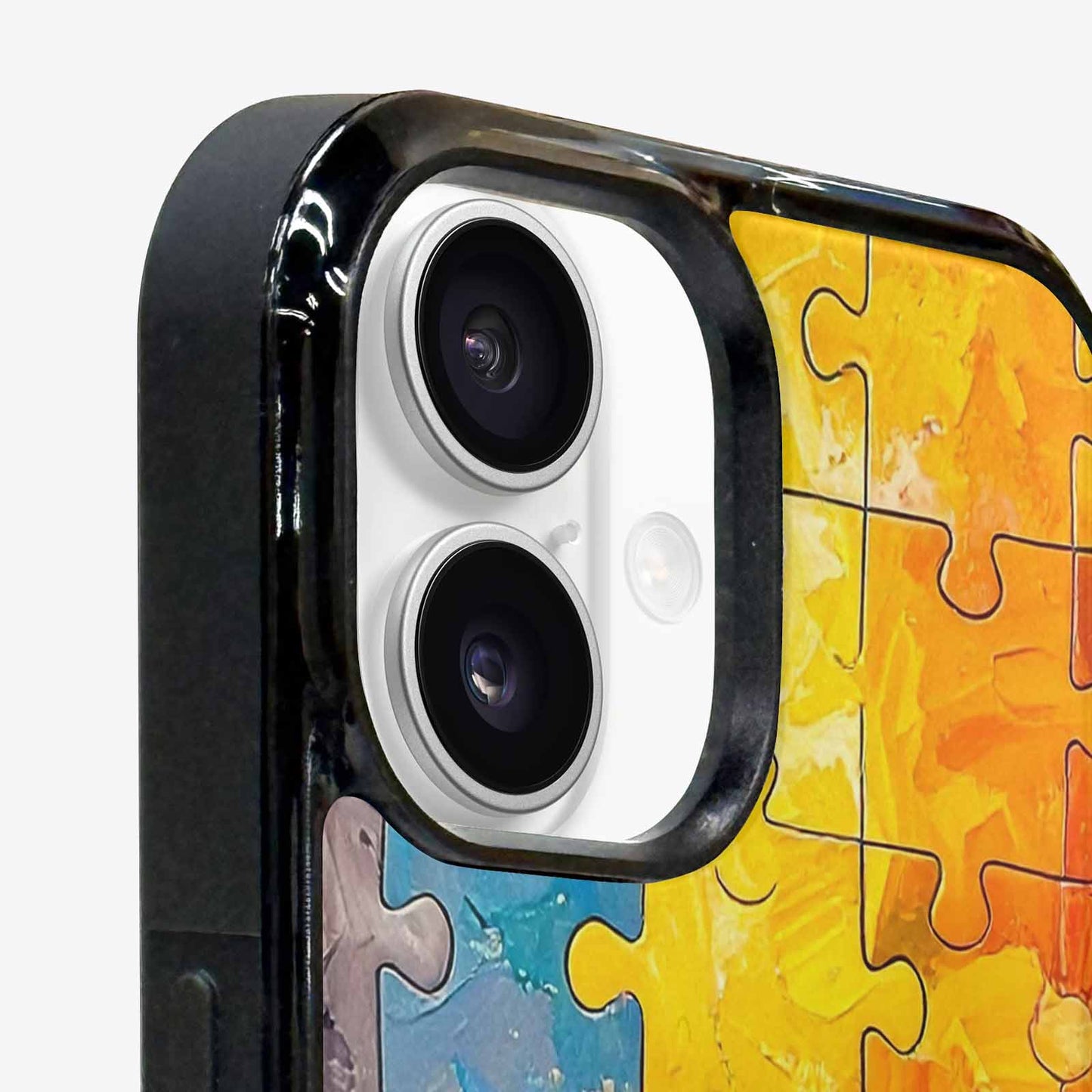 iPhone 16 Case — Autism Puzzle Pieces Puzzle Piece Pattern, Custom Phone Case