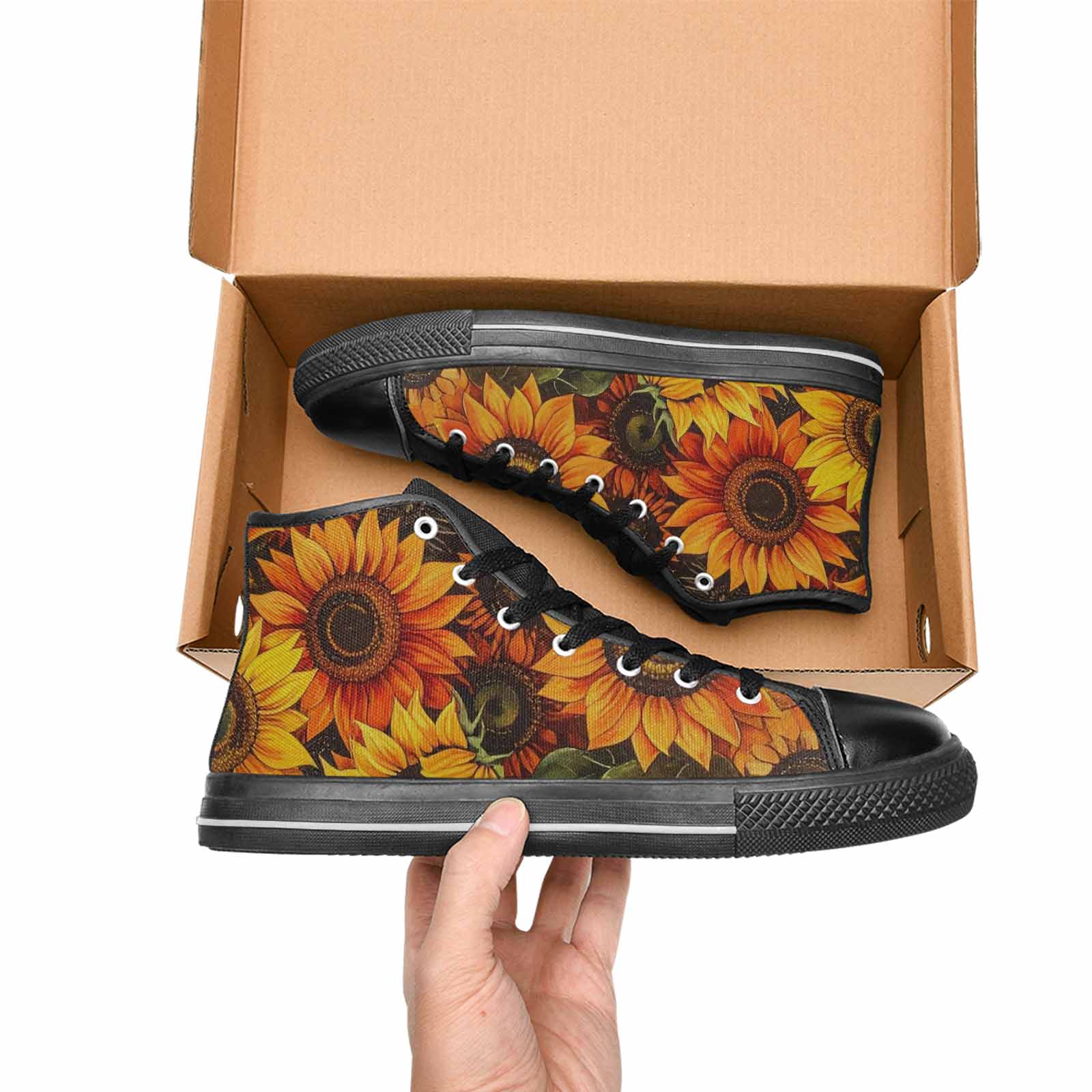 MEN'S Blend Melt Them High Top Canvas Vibrant Chaos Sneakers