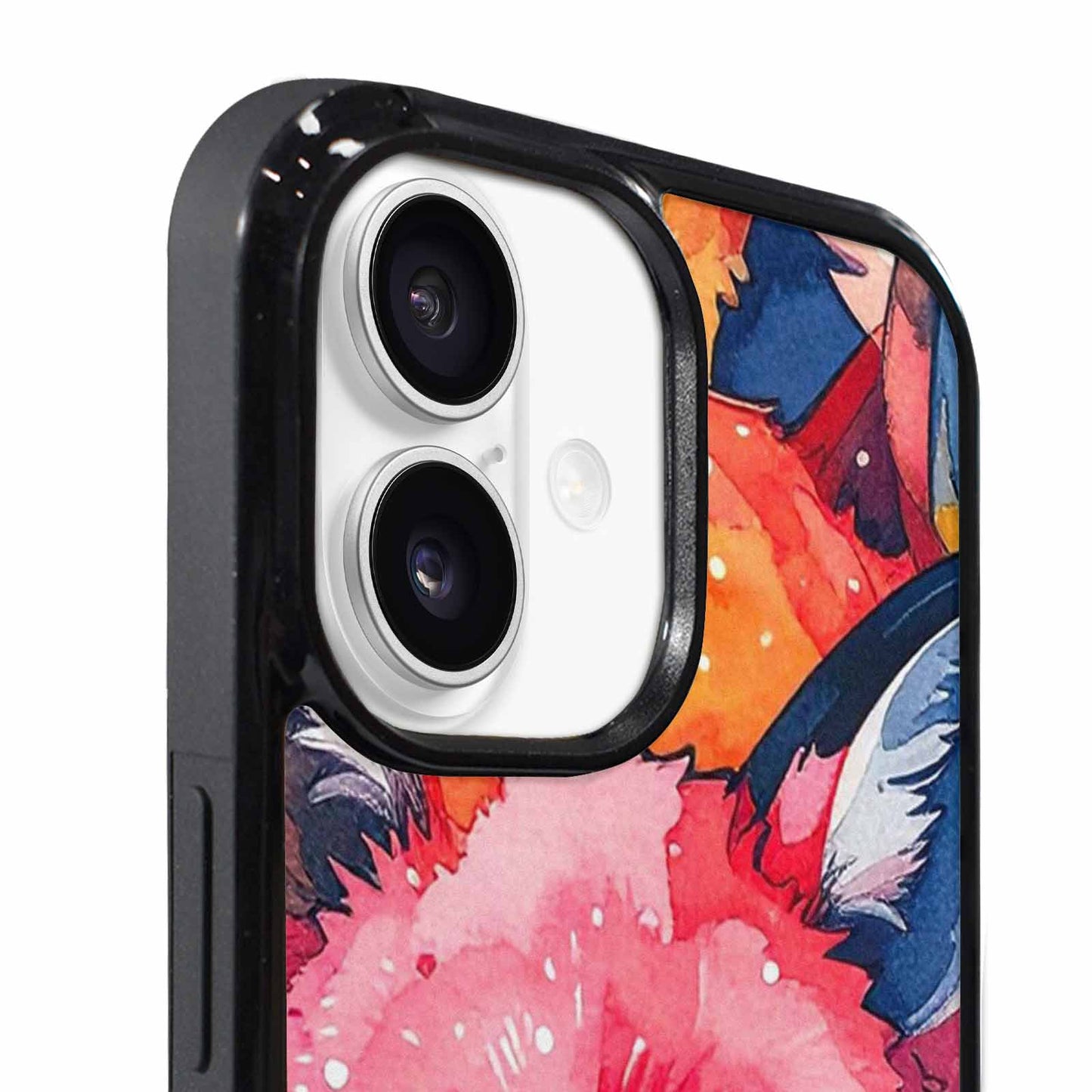 iPhone 17 Case — Watercolor Kawaii Fox Watercolor Abstract, Personalized Phone Case