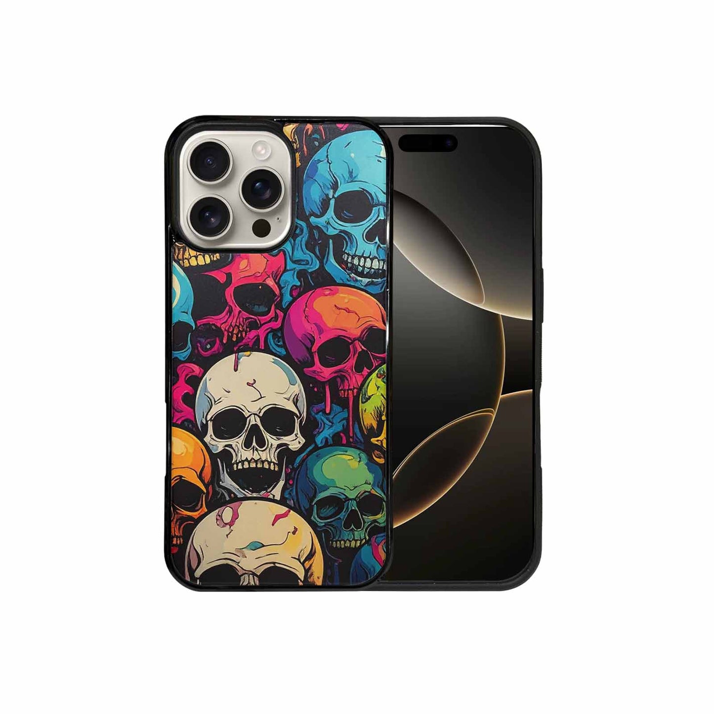 iPhone 16 Pro Max Case — 1000s Of Skulls Digital Camo Drip, Unique Phone Case Design