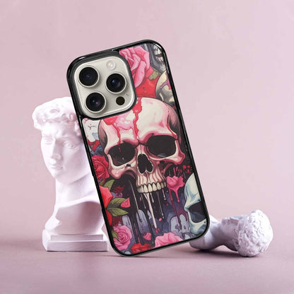 iPhone 16 Pro Case — Skulls And Roses Skulls And Roses, Personalized Phone Case