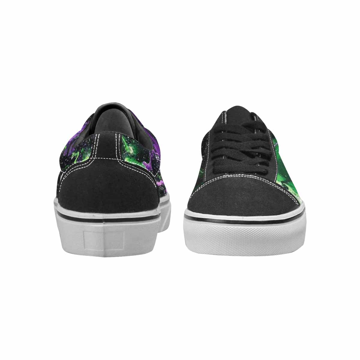 WOMEN'S Galaxy Nebula Lace-Up Canvas Neon Fantasy Shoes