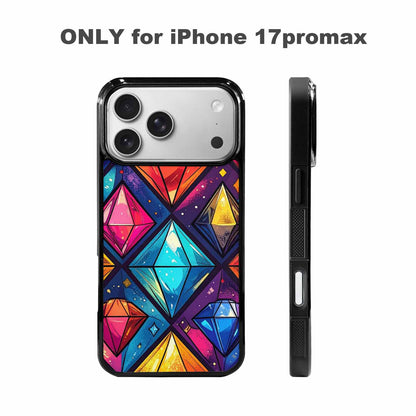 iPhone 17 Pro Max Case — Vintage Summer Diamond Retro Vintage, Unique Phone Case Design