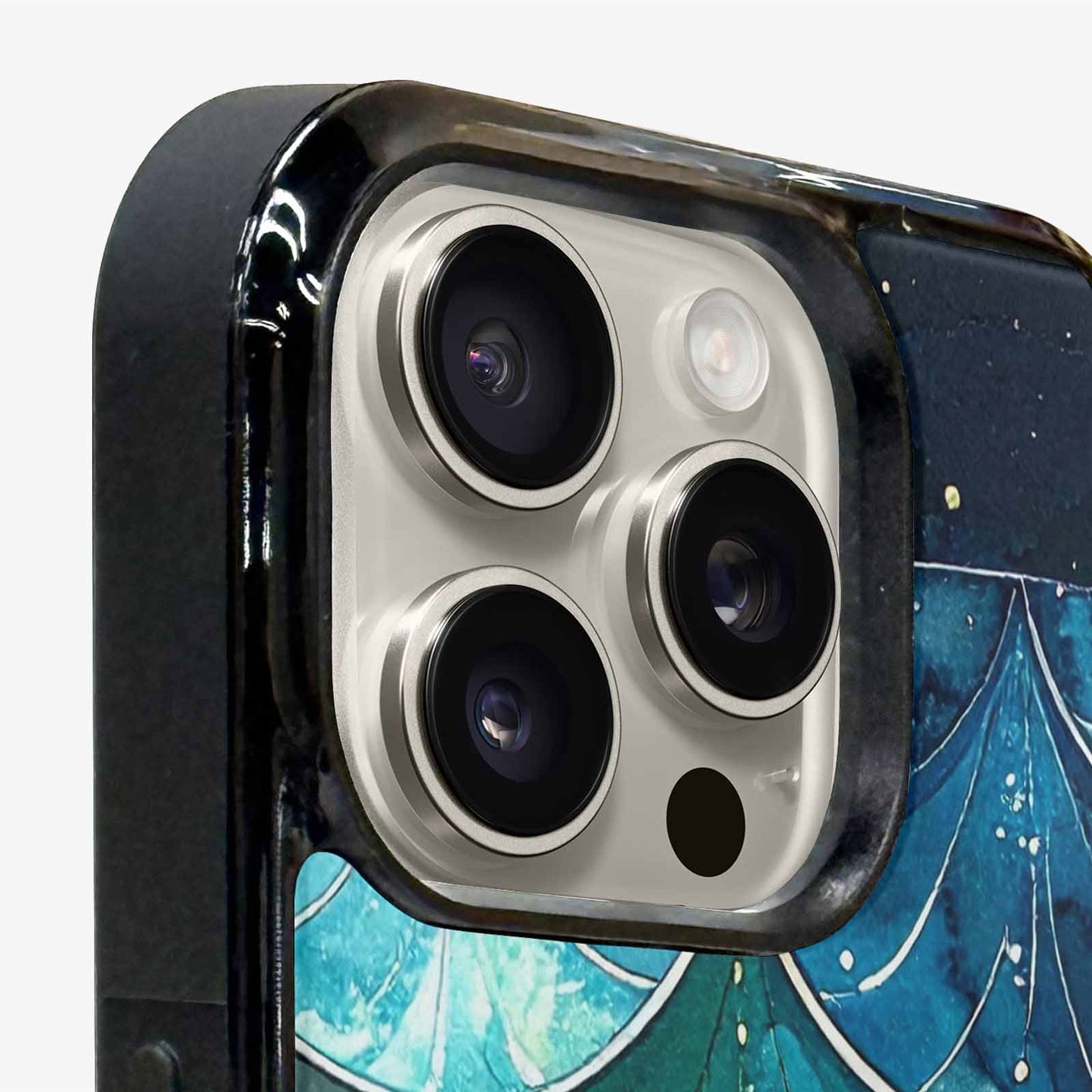 iPhone 15 Pro Max Case — Mermaid Scale Art Pattern, Unique Phone Case Design