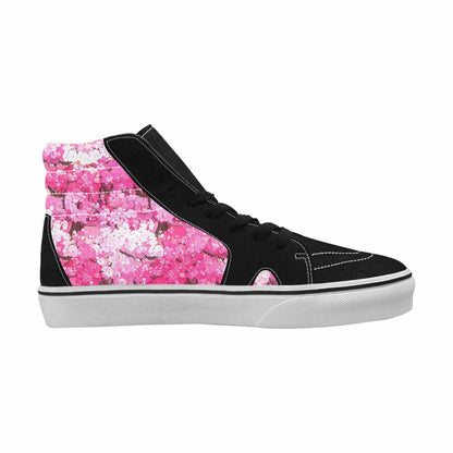 MEN'S Cherry Blossom Branch Cherry High Top Canvas Kaleidoscope Custom Sneakers