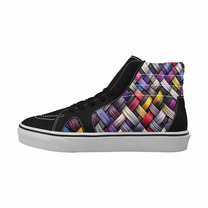 MEN'S Asexual Flag Color High Top Canvas Dreamcore Sneakers