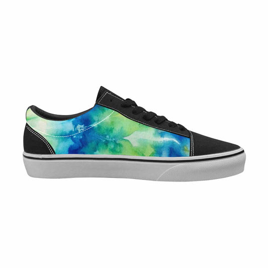 MEN'S Tie Dye Swirl Canvas Lace-Up Wallpaper Art Custom Shoes