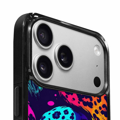 iPhone 17 Pro Case — Leopard Print Neon Seamless Pattern Animal, Custom Designed Case Cover