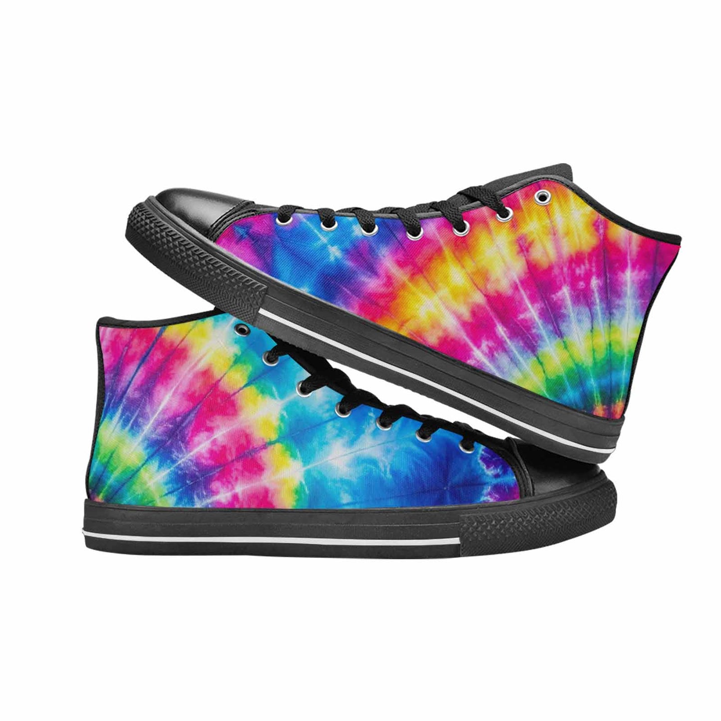 WOMEN'S Tie Dye Acid Wash Color High Top Canvas Dreamcore Sneakers