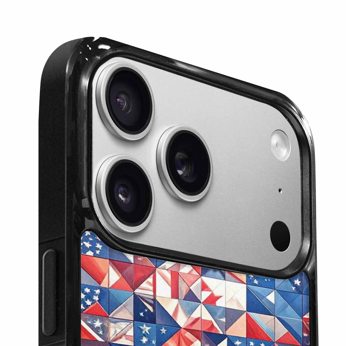 iPhone 17 Pro Max Case — Small American Flag Stars Galaxy Space, Custom Art Phone Cover