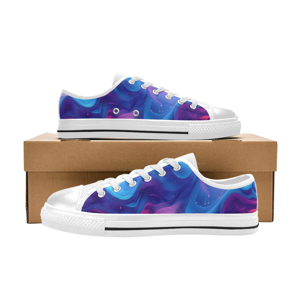 MEN'S Ethereal Camo Design 2 Low Top Canvas Cottagecore Sneakers