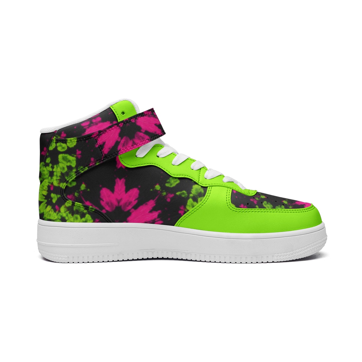 Acid Wash Tie Dye Unisex high Top Leather Sneakers