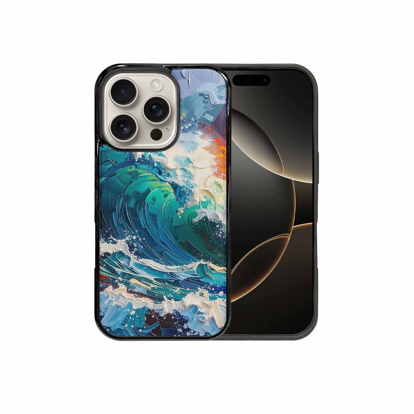 iPhone 16 Pro Case — Wave Crest Splash Wave Crest Splash, Custom Print Case Cover
