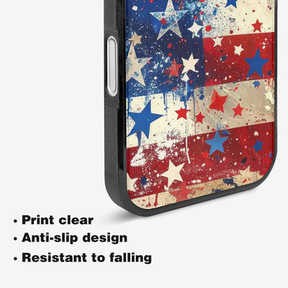 iPhone 16 Case — Patriotic Stars And Stripes American Stars, Personalized Phone Case