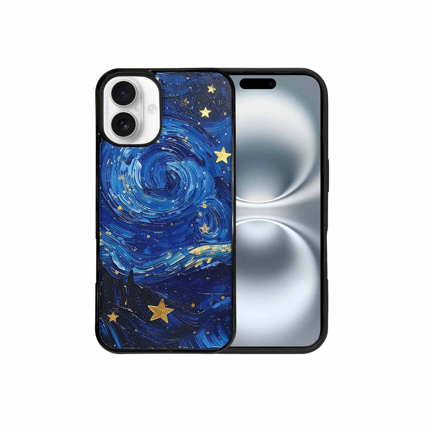 iPhone 16 Plus Case — Starry Night Galaxy Custom Personalized Phone, Custom Art Phone Cover