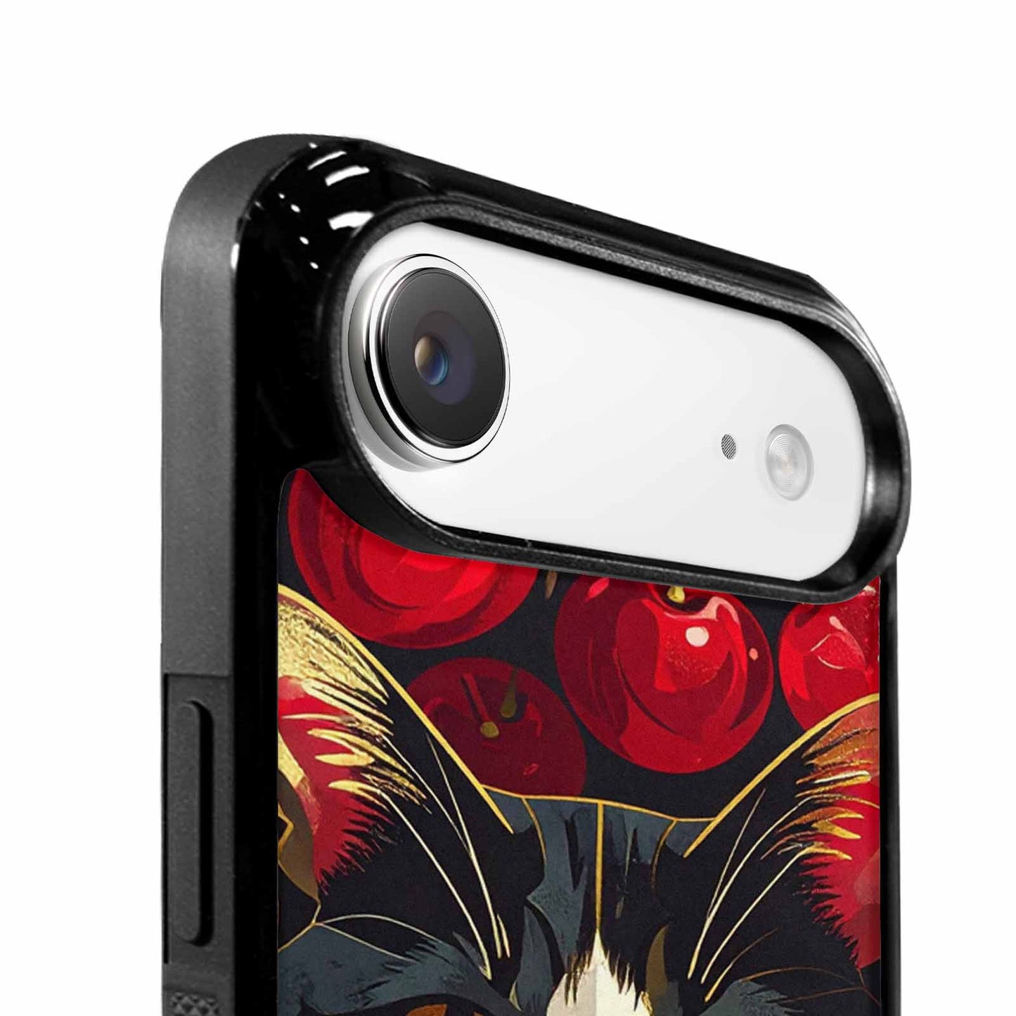 iPhone 17 Air Case — Retro Cherry Cat Face Retro Vintage, Custom Designed Case Cover