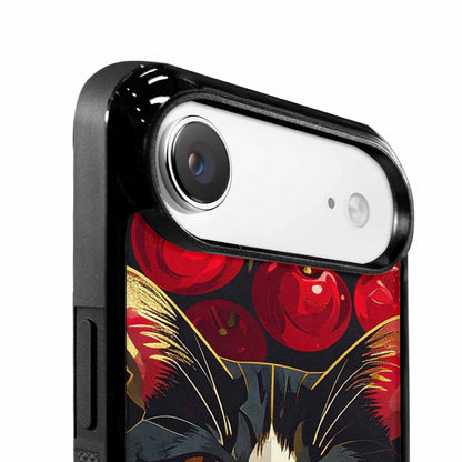 iPhone 17 Air Case — Retro Cherry Cat Face Retro Vintage, Custom Designed Case Cover