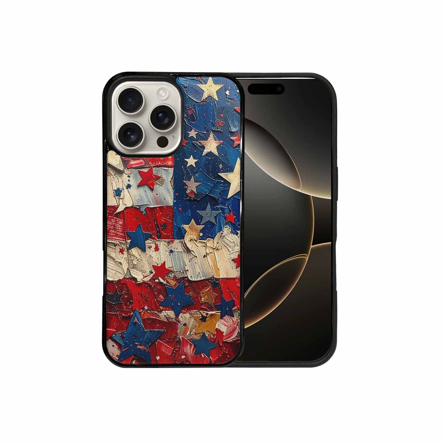 iPhone 16 Pro Max Case — Patriotic Stars And Stripes American Stars, Unique Phone Case Design