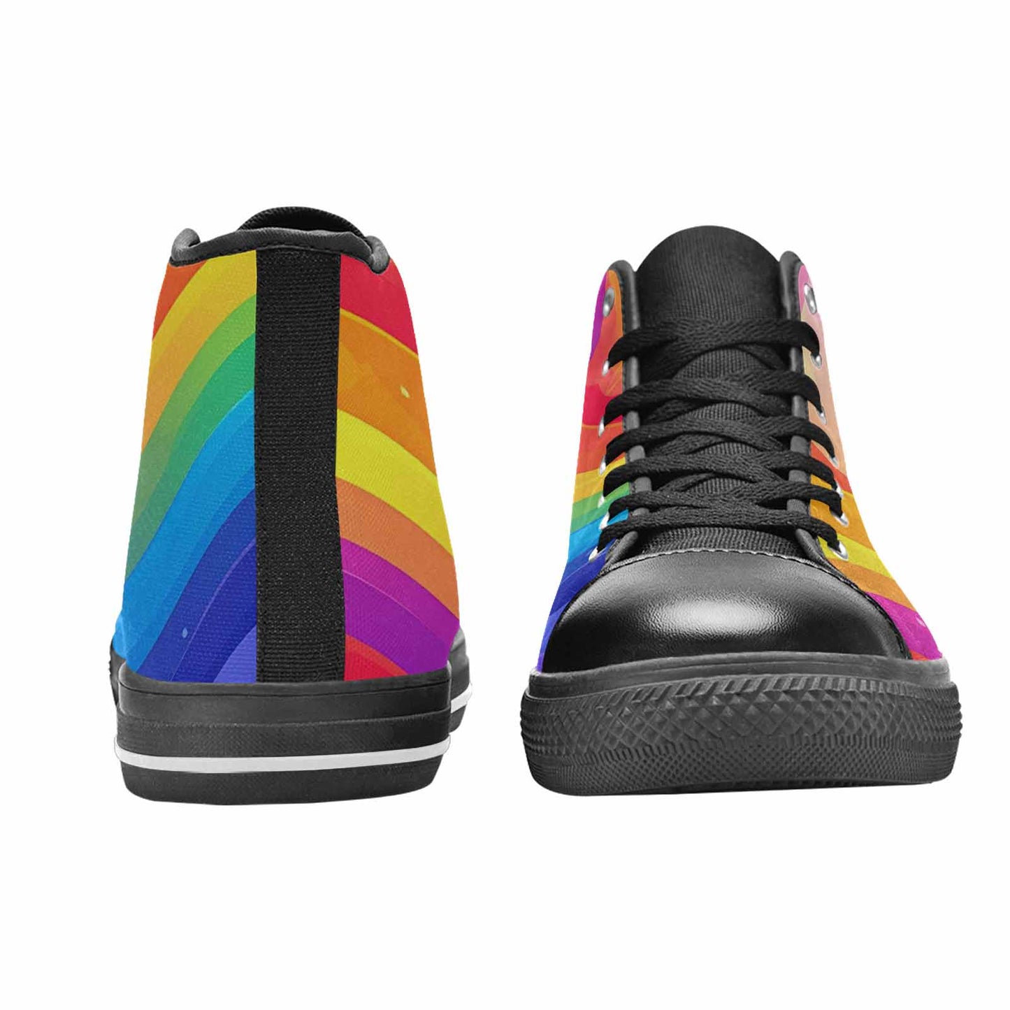 MEN'S Rainbow Pride High Top Canvas Grunge Shoes
