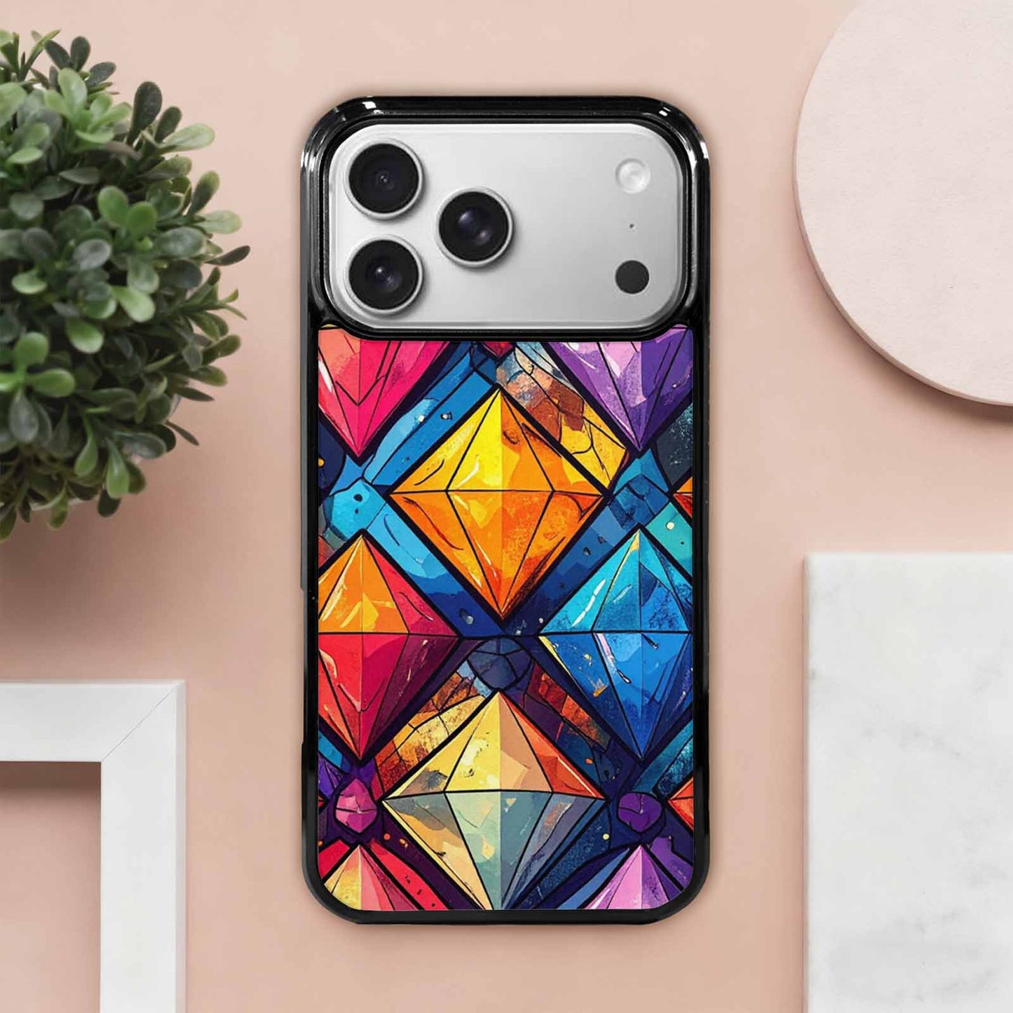 iPhone 17 Pro Max Case — Vintage Summer Diamond Retro Vintage, Custom Made Phone Cover